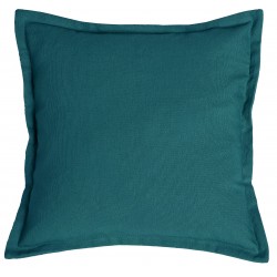 SQUARE RECYCLED COTTON CUSHION 40 CM BLUE