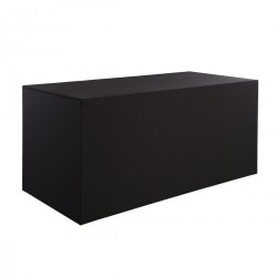 RECTANGULAR BOX BUFFET TABLE 200 CM WITH BLACK COVER