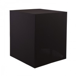 SQUARE BOX BUFFET TABLE 90 CM WITH BLACK COVER