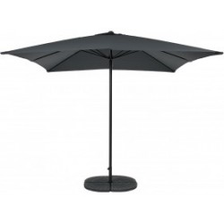 SQUARE ANTHRACITE GREY PARASOL WITH BASE
