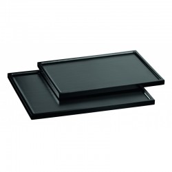 BLACK BAMBOO RECTANGULAR TRAY