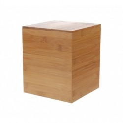 NATURAL BAMBOO CUBE STAND, SIZE M