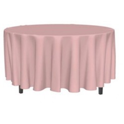 ROUND PINK TABLE CLOTH, 280 CM