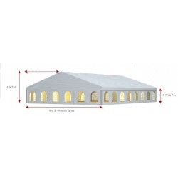 CUSTOM-MADE TENT WITH A 6-METER WIDTH