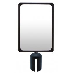 PORTRAIT-ORIENTED SIGN FOR A POST