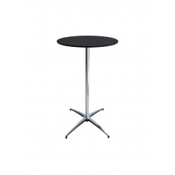 MODULO BLACK SIDE TABLE WITH CROSS-SHAPED LEGS