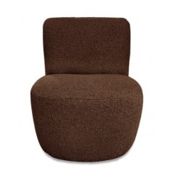 FAUTEUIL OSCAR BOUCLETTE MARRON