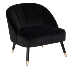 MARGOT ARMCHAIR IN BLACK AND GOLD
