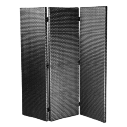 BLACK WOVEN BAMBOO SCREEN
