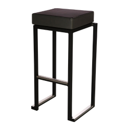 KUBO BLACK HIGH STOOL & BLACK SEAT