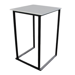 KUBO SQUARE BLACK HIGH TABLE WITH WHITE TOP