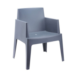 GREY OUTDOOR LOUNGE ARMCHAIR
