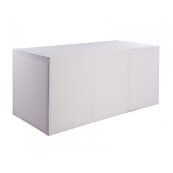 RECTANGULAR BOX BUFFET TABLE 200 CM WITH WHITE COVER