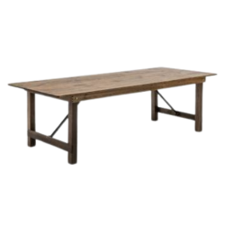 SOLID WOOD RECTANGULAR TABLE 213 CM
