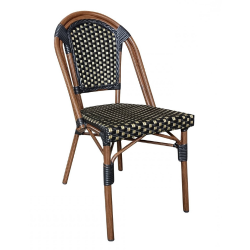 BLACK AND GOLDEN BISTRO CHAIR