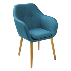 ERNEST PETROL BLUE ARMCHAIR