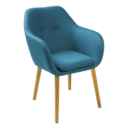 FAUTEUIL ERNEST BLEU PETROLE