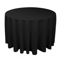 NAPPE RONDE NOIRE 280 CM