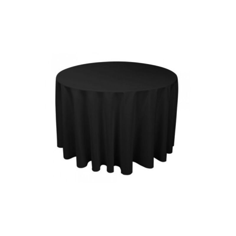 NAPPE RONDE NOIRE 280 CM