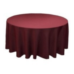 ROUND BORDEAUX TABLE CLOTH, 280 CM