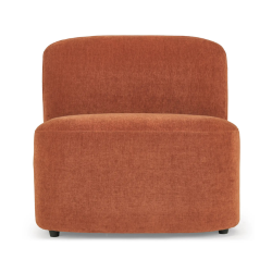 ALBA BROWN VELVET ARMCHAIR