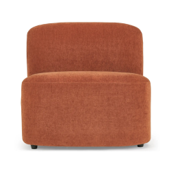 FAUTEUIL ALBA VELOURS MARRON