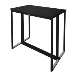 KUBO BLACK RECTANGULAR COFFEE TABLE WITH BLACK TOP