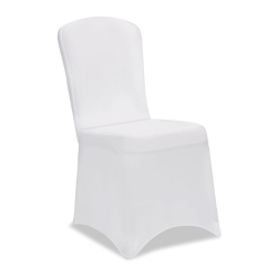 WHITE UNIVERSAL LYCRA CHAIR COVER