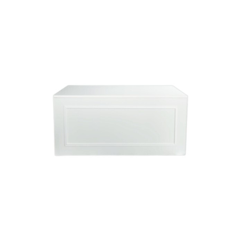 TABLE BUFFET RECTANGULAIRE RELIEF BLANC