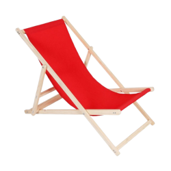 RED CHILEAN DECK CHAIR