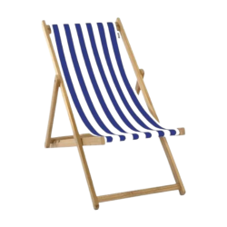 BLUE AND WHITE CHILEAN DECK CHAIR