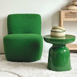 FAUTEUIL OSCAR BOUCLETTE VERT