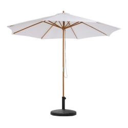 PARASOL BLANC & BOIS EXOTIQUE AVEC SOCLE 300 CM