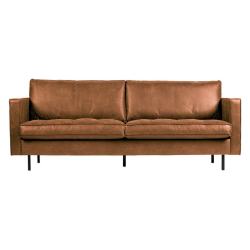 CANAPE VINTAGE MARRON 3 PLACES