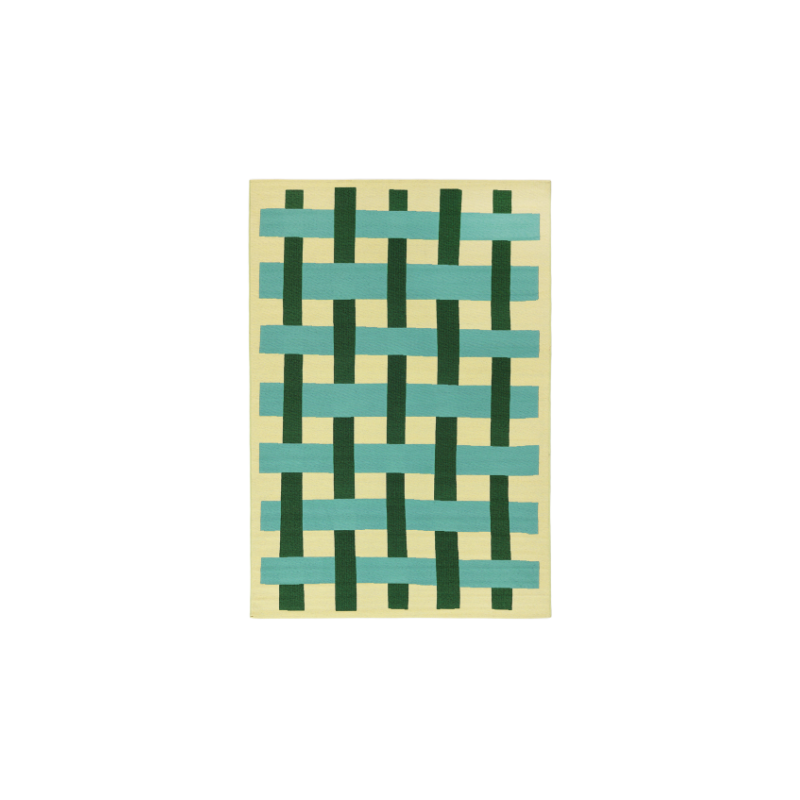 TAPIS RECTANGULAIRE JAMES VERT 300CM