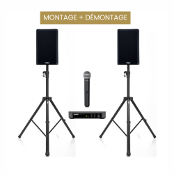 SOUND PACKAGE FOR 0–150 PEOPLE: SET-UP AND TAKEDOWN