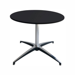 MODULO BLACK COFFEE TABLE WITH CROSS-SHAPED LEGS