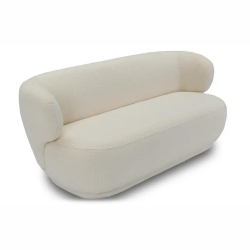GIULIA WHITE BOUCLÉ SOFA