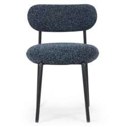 CHAISE LOUISE TISSU BLEU