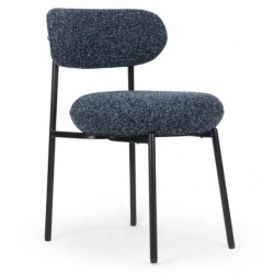 CHAISE LOUISE TISSU BLEU