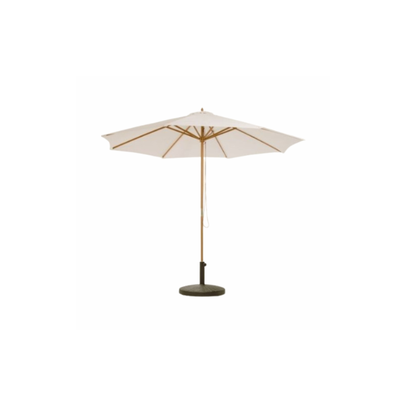 PARASOL BLANC & BOIS EXOTIQUE AVEC SOCLE 300 CM