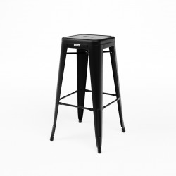 TABOURET HAUT TOLIX NOIR