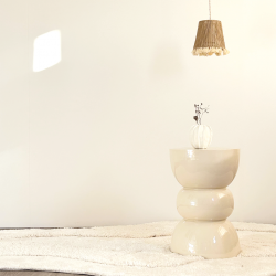 TABLE BASSE HORUS ÉCRU