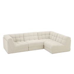 FAUTEUIL ROMY BOUCLETTE BLANC AVOINE