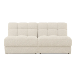 ROMY BOUCLETTE SOFA, OAT WHITE, 2-SEATER