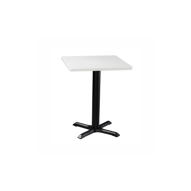 TABLE GUÉRIDON CARRÉE BISTROT BLANCHE