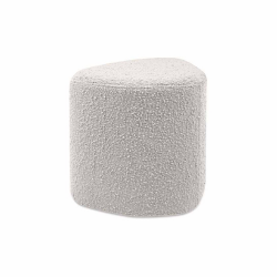 POUF OSCAR BOUCLETTE BLANC