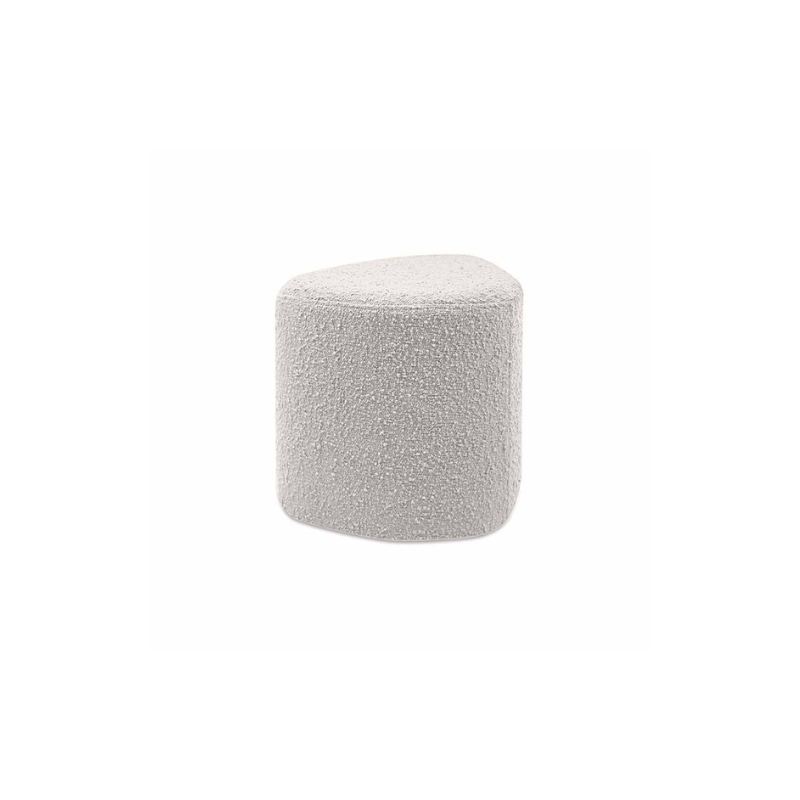 POUF OSCAR BOUCLETTE BLANC