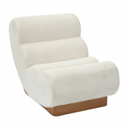 FAUTEUIL RAPHAËL TWEED BLANC