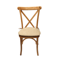 CHAISE CROSS BACK VINTAGE BOIS